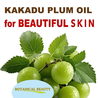 Botanical Beauty Kakadu Plum Oil – 100% Pure Virgin Cold-Pressed Carrier Oil 0.5 Fl oz