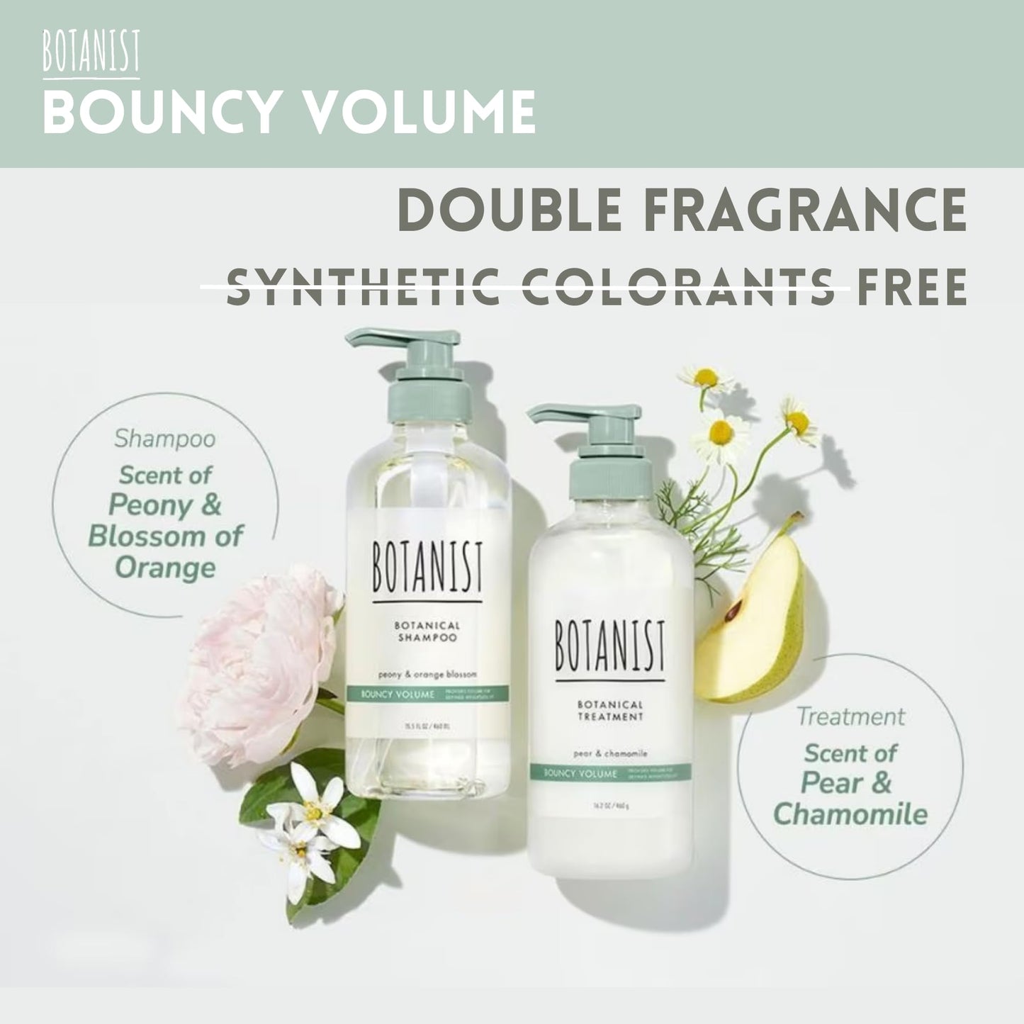 Botanist Bouncy Volume Shampoo & Conditioner for Curly Hair – Keratin, Collagen, Honey & Jojoba, 31.7 oz