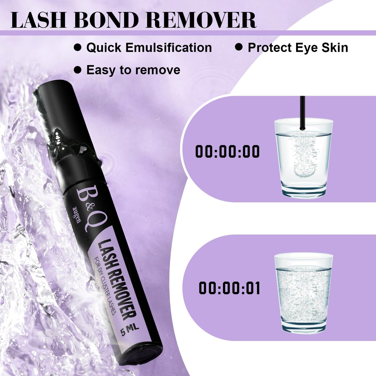 B&Q Lash Clusters Kit 280PCS – DIY Eyelash Extensions (40D/50D Mix) with Bond & Seal