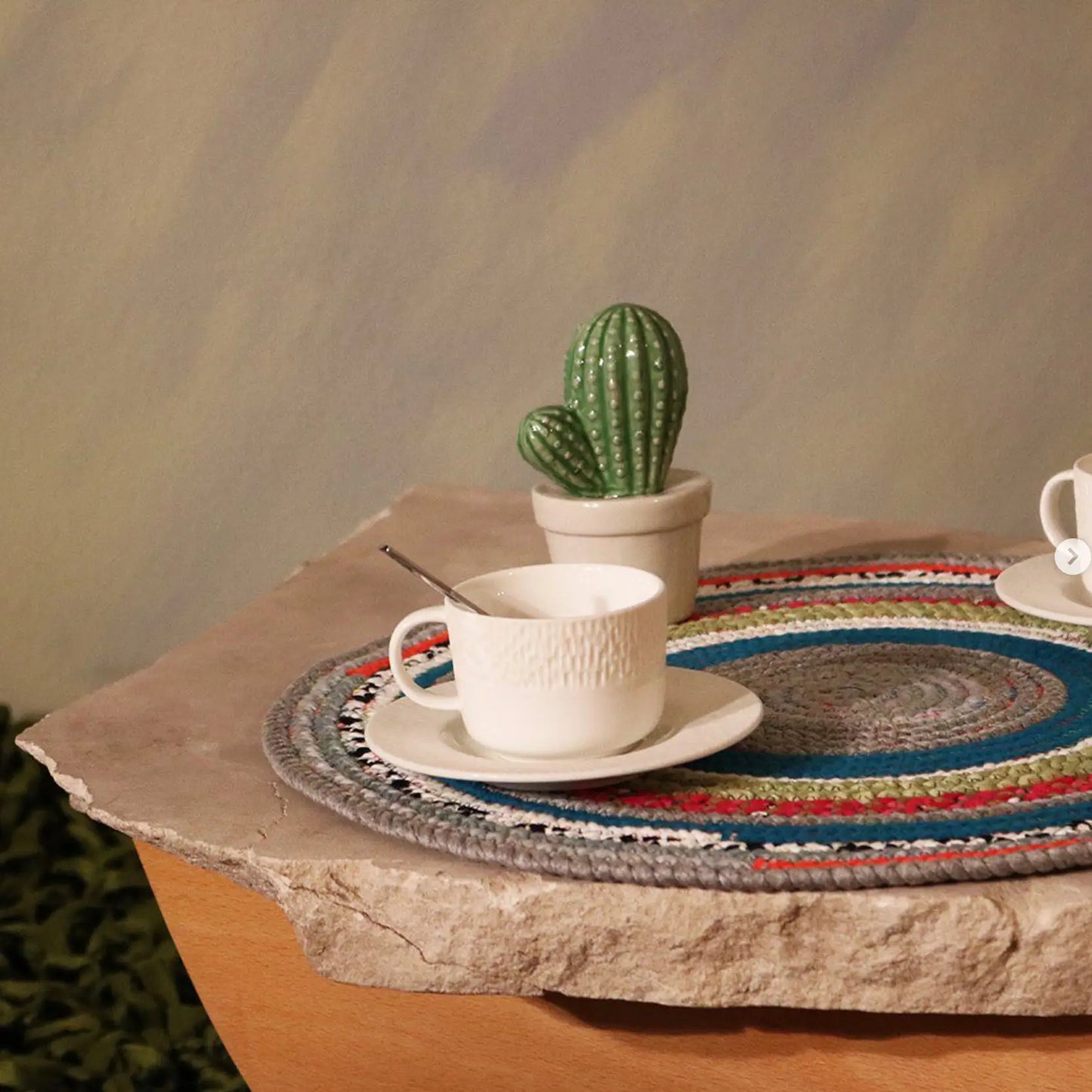 Braided Cotton Placemats - Round