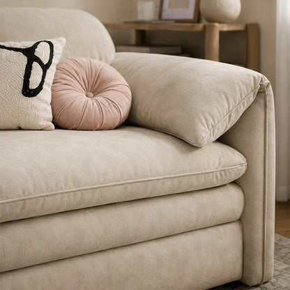 Moore Three Seater Sofa Bed With Storage, Suede