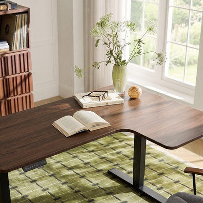 Smart Electric Standing Office Desk, Computer Corner Desk