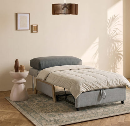 Nora Single Sofa Bed, Linen
