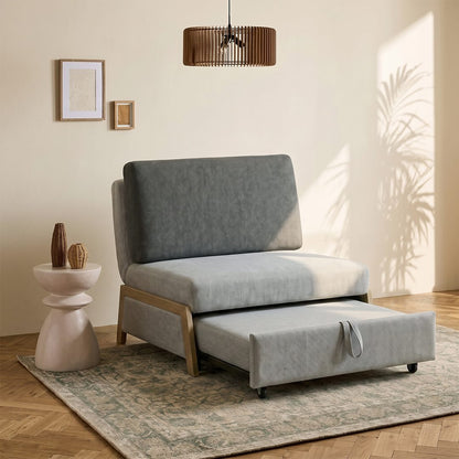 Nora Single Sofa Bed, Linen