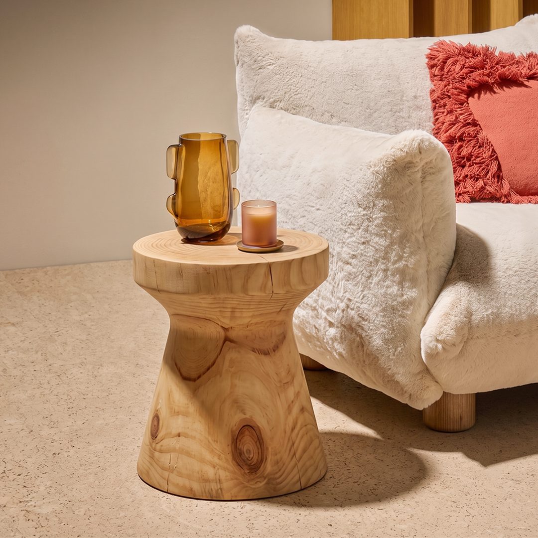 R35 Side Table, Solid Wood, Oak
