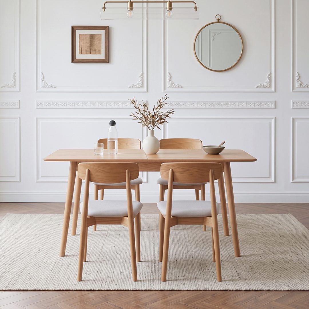 Delicia Extendable Dining Table, Ash
