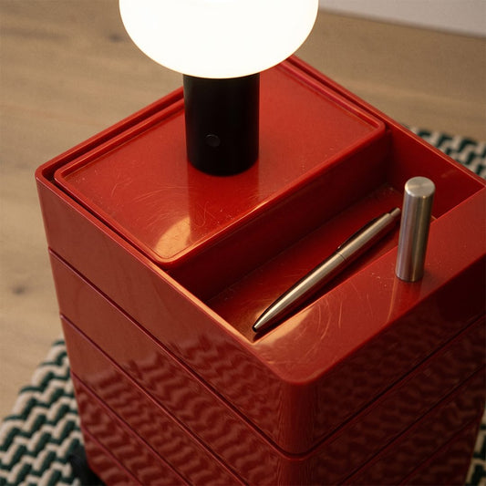 Afar Side Table With Storage & Trolley