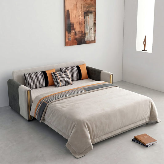 Imelde Two Seater Sofa Bed, Linen