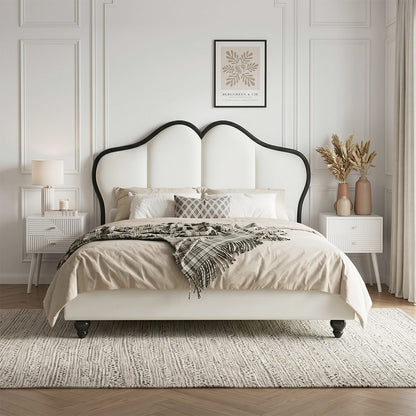 Tracy Cream King Size / Super King Size Bed, Cream