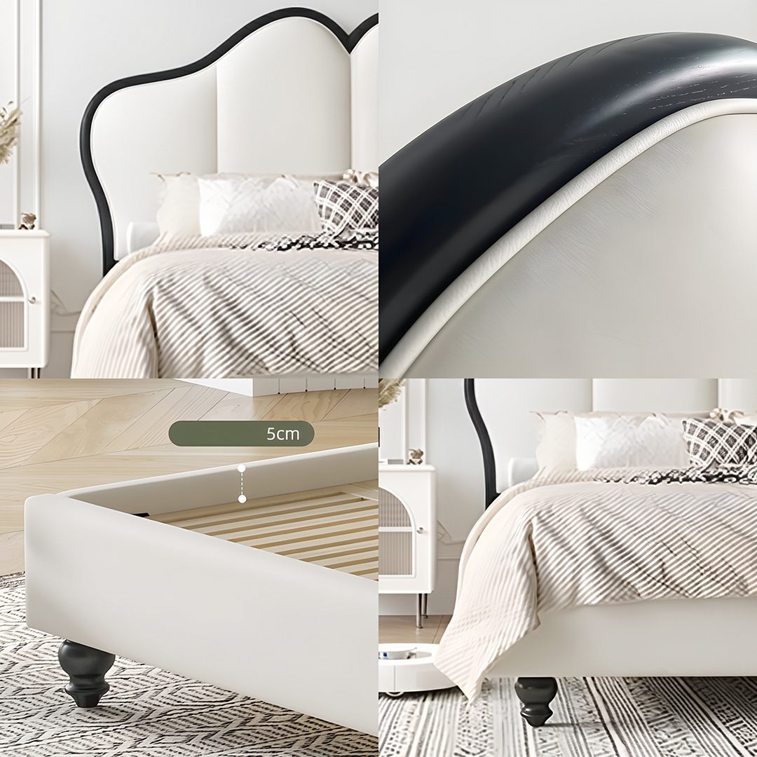 Tracy Cream King Size / Super King Size Bed, Cream