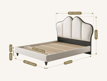 Tracy Cream King Size / Super King Size Bed, Cream