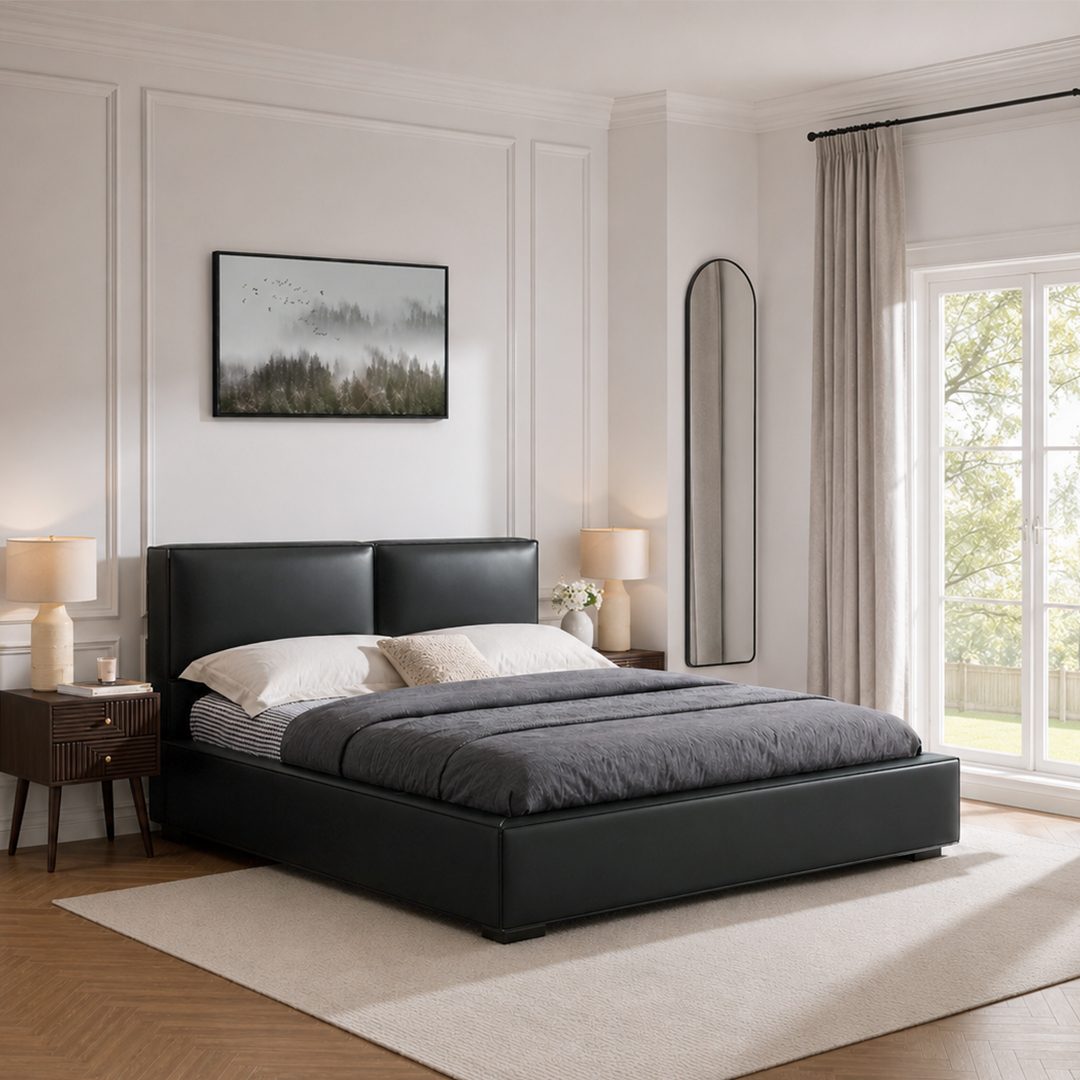 Vanessa King Size / Super King Size Bed, Black