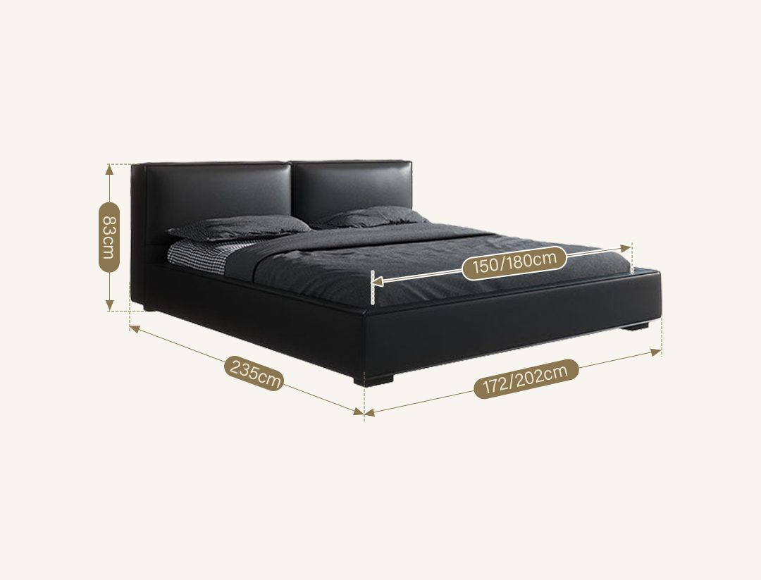 Vanessa King Size / Super King Size Bed, Black