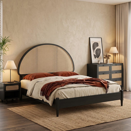 Heather King Size / Super King Size Bed, Rattan