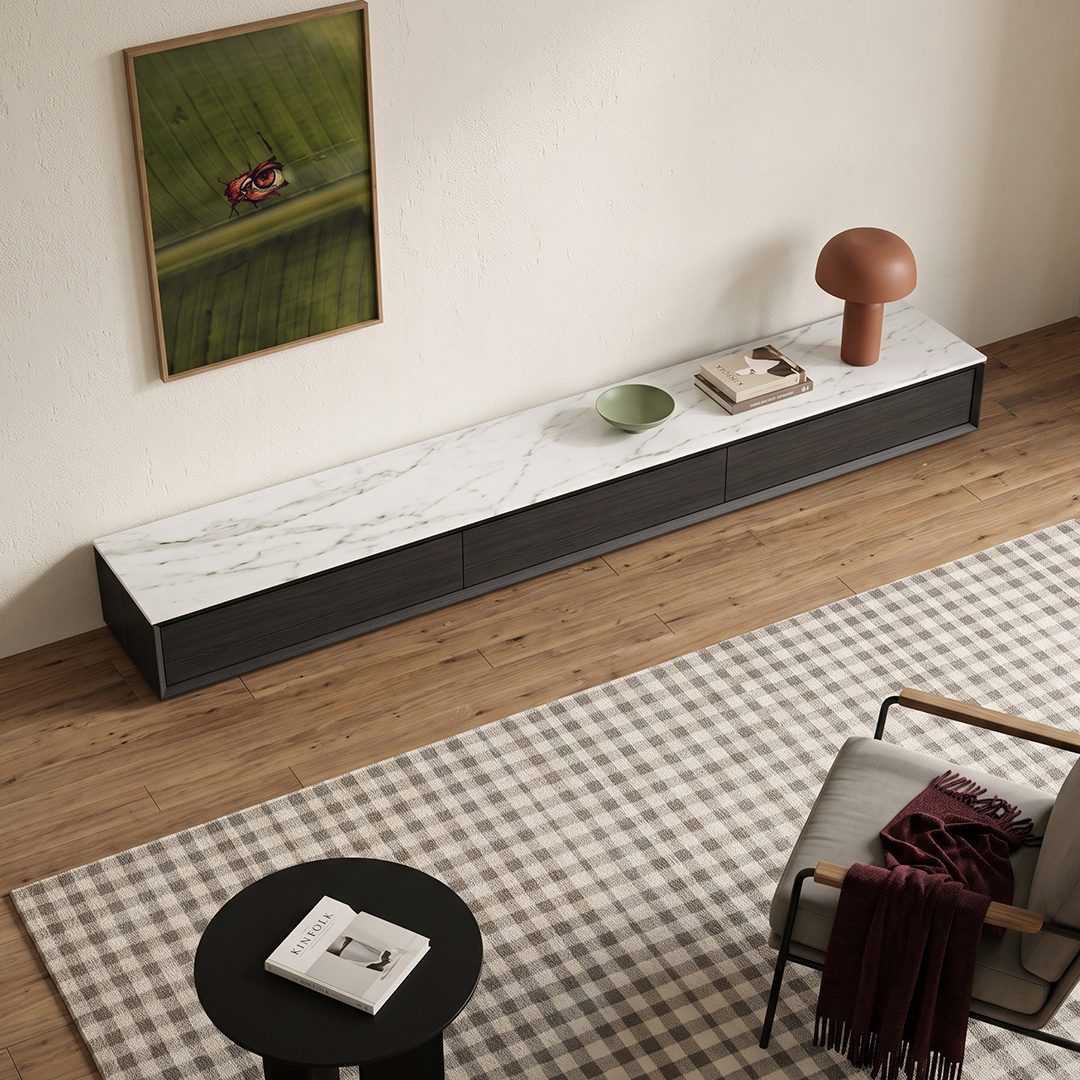 Kahoo TV Stand, Sintered Stone