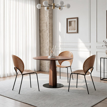 Seraphina Round Dining Table, Solid Wood