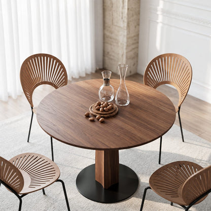 Seraphina Round Dining Table, Solid Wood