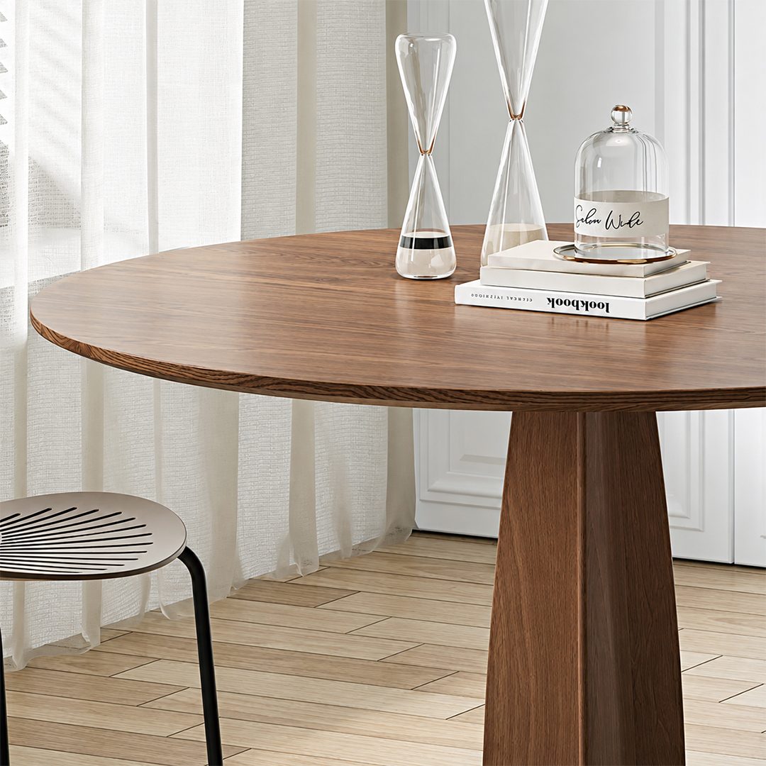 Seraphina Round Dining Table, Solid Wood