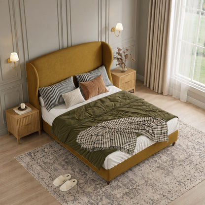 Amara Wingback Double Bed, King Size