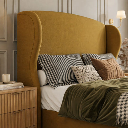 Amara Wingback Double Bed, King Size
