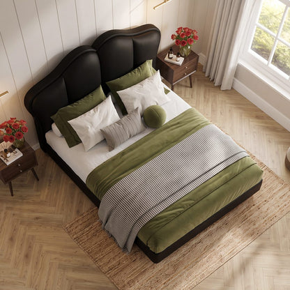 Zephyr Leather Double Bed