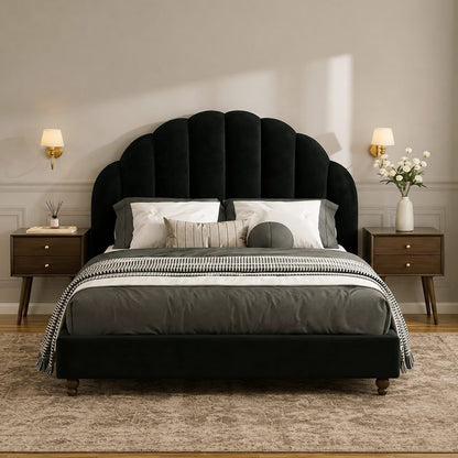 Cassian Small Double Bed, King Size Bed, Flannelette