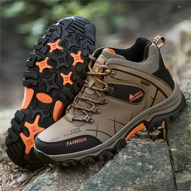Brand Men's Waterproof Winter Snow Boots - Leather, Super Warm, Outdoor Hiking & Work Shoes (Sizes 39-47)