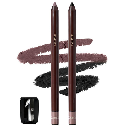 Brenqe Plum & Black Gel Eyeliner Set 2PCS – Long-Lasting Waterproof Creamy Gel