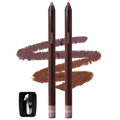 Brenqe Plum & Chocolate Eyeliner Set 2PCS – Waterproof and Long-Lasting