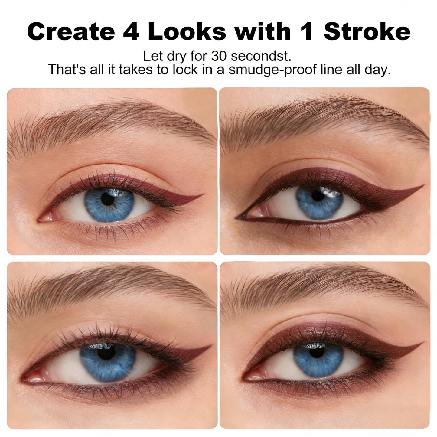 Brenqe Plum & Chocolate Eyeliner Set 2PCS – Waterproof and Long-Lasting