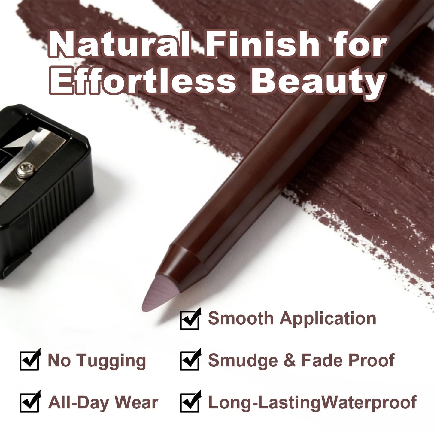 Brenqe Plum&Brown 2PCS Gel Eyeliner Pencil | Waterproof, Long-Lasting Plum & Brown