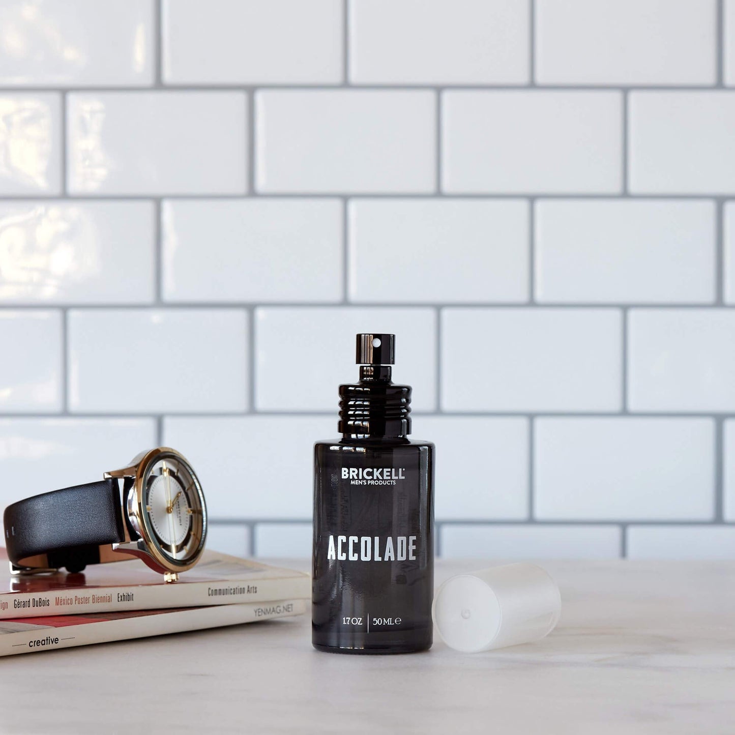 Brickell Men's Accolade Cologne – Italian Bergamot, Cedarwood, Sandalwood, Lemon & Guaiac Wood, 1.7 oz (Natural & Organic)