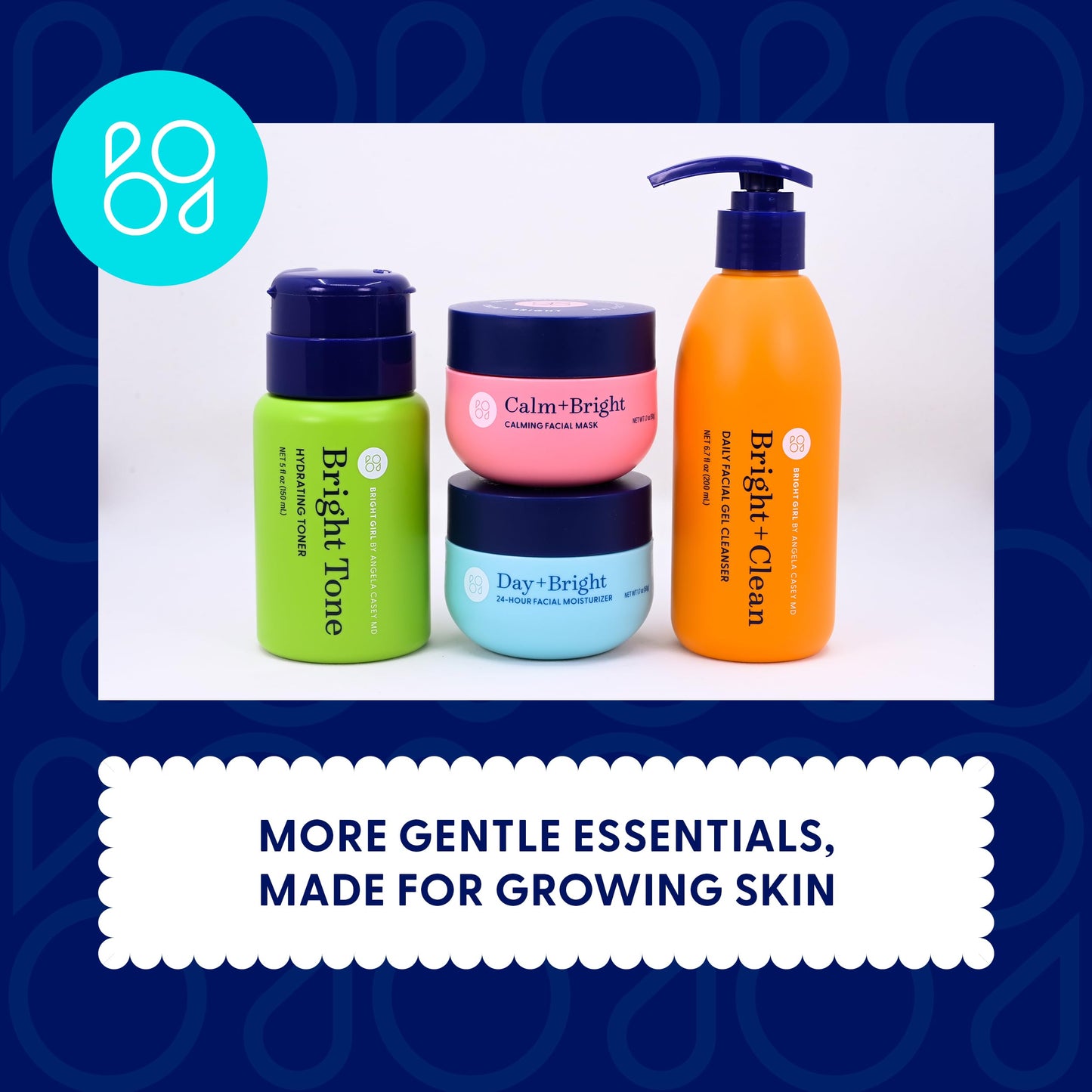 Day+Bright Facial Moisturizer for Teens | 50mL | Non-Greasy Hydration | Chamomile, Turmeric, Ashwagandha