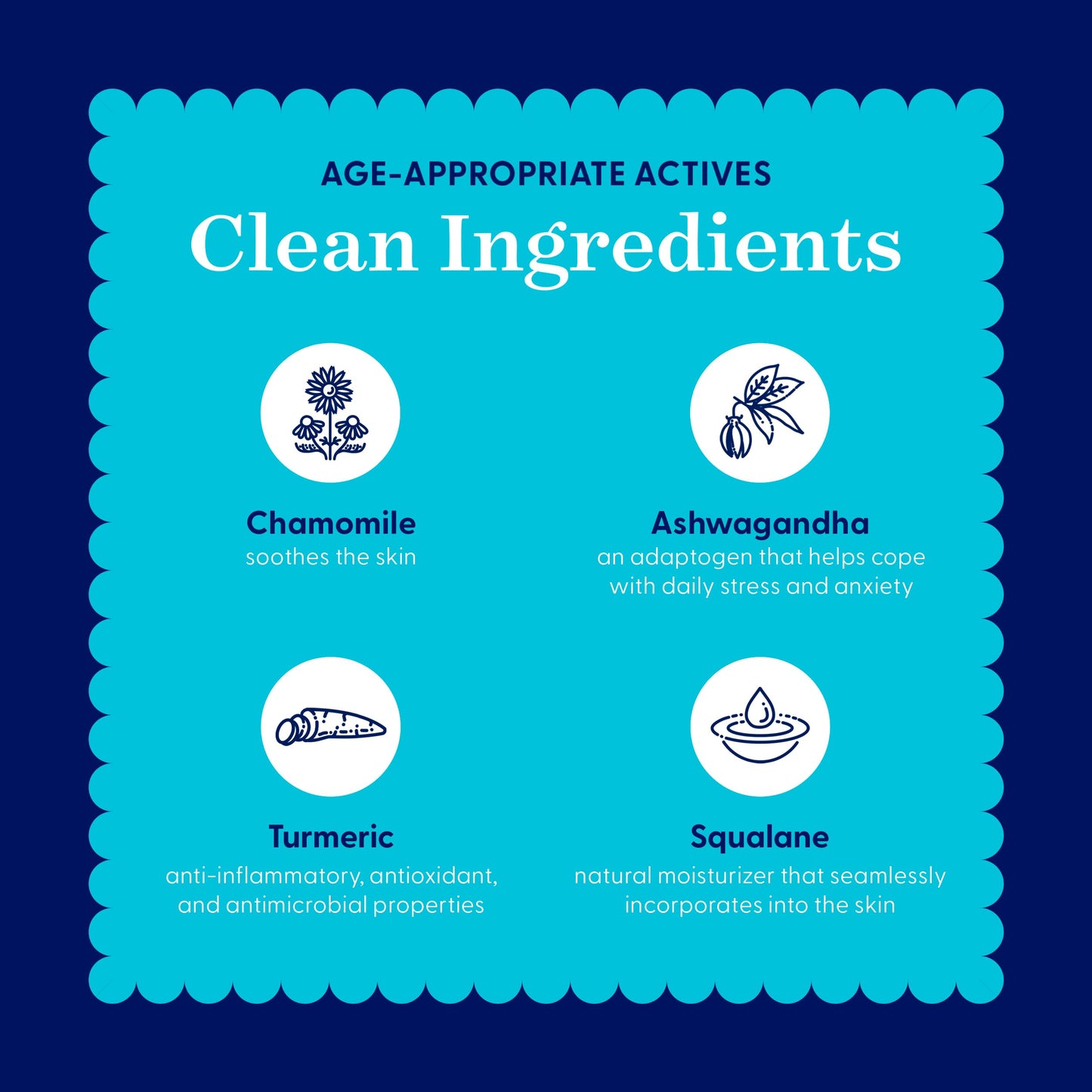 Day+Bright Facial Moisturizer for Teens | 50mL | Non-Greasy Hydration | Chamomile, Turmeric, Ashwagandha
