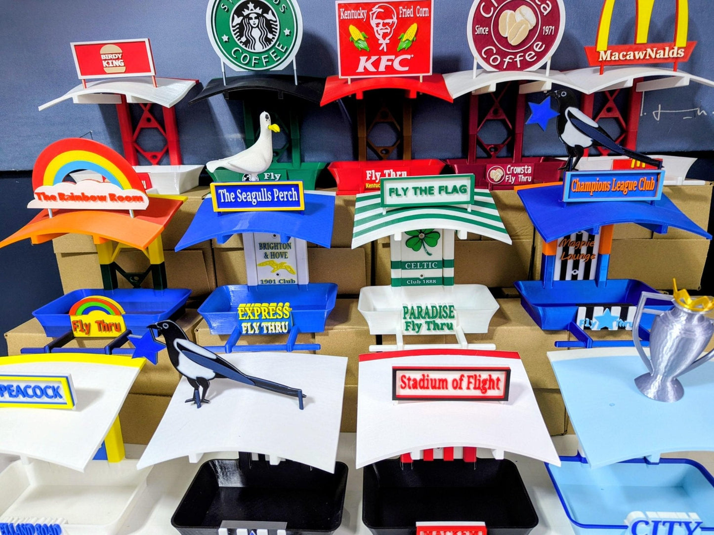 Brighton and Hove Garden Bird Feeding Station -  Garden Decor and Wild Bird Food Feeder  Gift for albion Fan- seagulls supporter present.