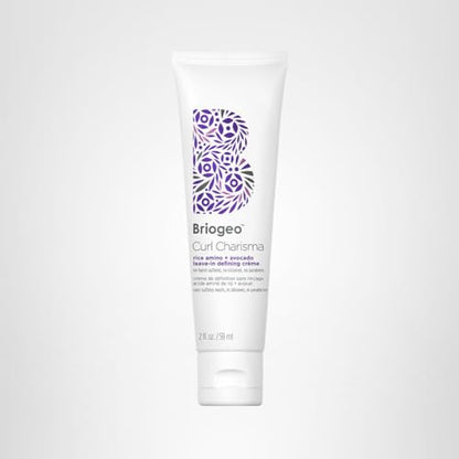 Briogeo Curl Charisma Rice Amino + Avocado Leave-In Defining Crème – Hydrating Curl Styler, Vegan & Cruelty-Free, 2 oz