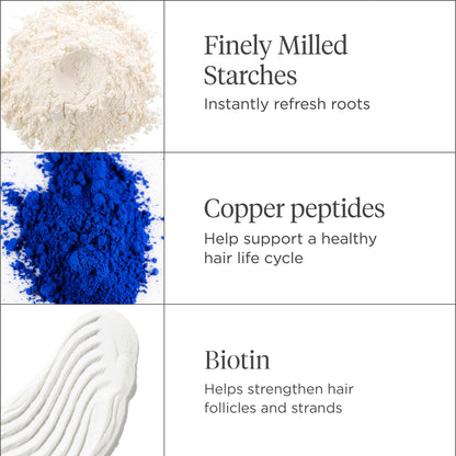Briogeo Style & Treat Dry Shampoo Puff – Tinted for Dark Hair (Non-Aerosol, Talc & Benzene Free)