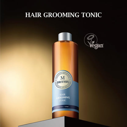 BRITISH M Hair Grooming Tonic – Volume, Texture & Natural Hold (10.82 oz)