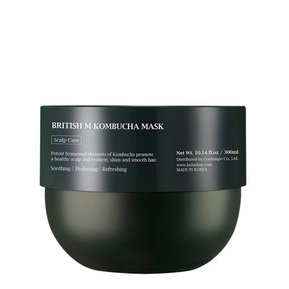 BRITISH M Kombucha Hair Mask – Hydrating & Restorative Treatment (10.14 fl oz)