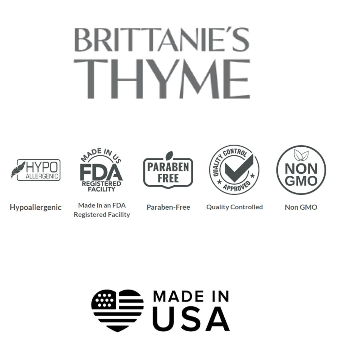 Brittanie's Thyme Pure Castile Liquid Soap Refill Peppermint, 32oz – Gentle, Nourishing Cleanser for Hands, Hair & Body