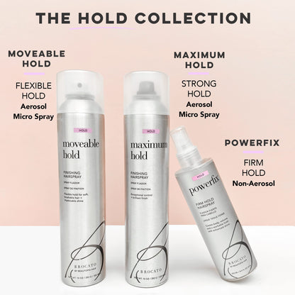 Brocato Powerfix Firm Hold Hairspray 8.5 oz | Volumizing Texture, Shine, No Buildup