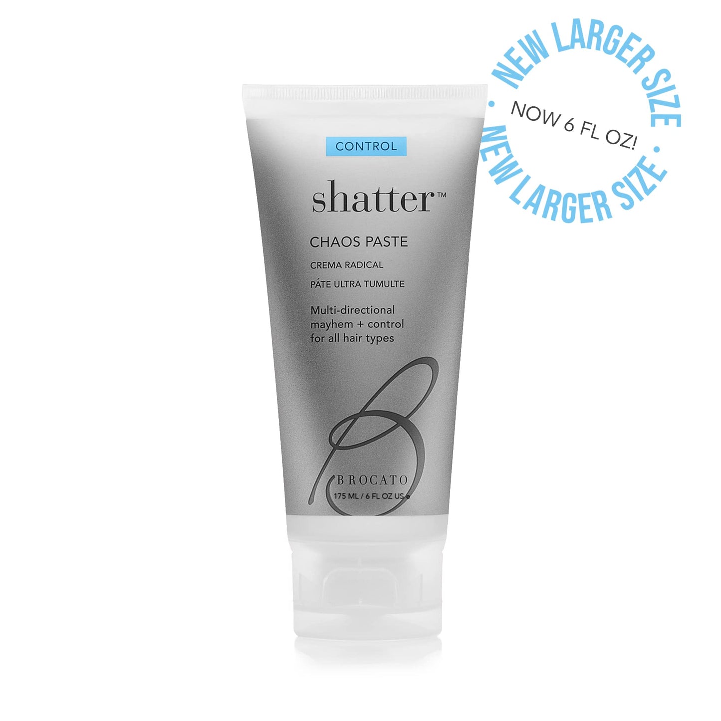 Brocato Shatter Chaos Paste, 6 Oz | Ultra-Firm Molding Paste for All Hair Types | Wet, Dry & Heat-Styled Looks