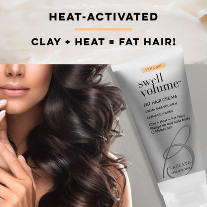 Brocato Swell Volume Hair Cream — 3 Pack, 6 oz | Heat-Activated Volumizing & Thickening Cream