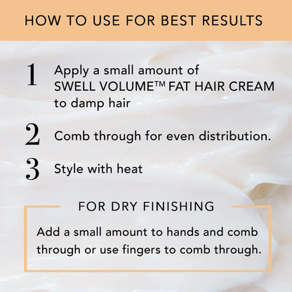 Brocato Swell Volume Hair Cream — 3 Pack, 6 oz | Heat-Activated Volumizing & Thickening Cream