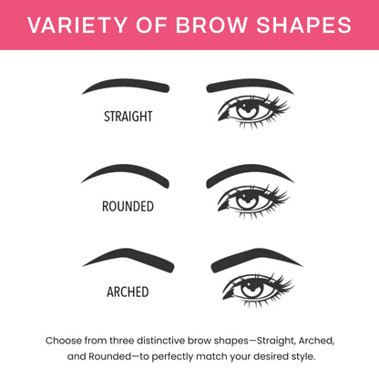 BrowPro Eyebrow Stamp Simone — Natural Arched Brow Powder, Waterproof & Long-Lasting