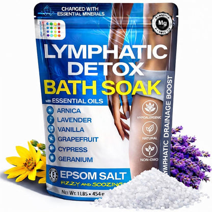Bruizex Arnica Montana Bath Salts – Lymphatic Drainage & Epsom Bath Soak (1 lb)
