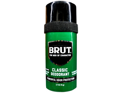 BRUT Classic Round Deodorant Stick - 2 Pack | All-Day Odor Protection & Signature Scent