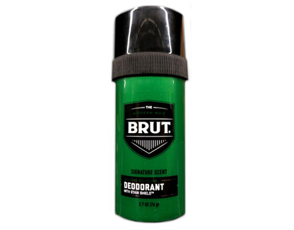 Brut Round Solid Deodorant for Men – 2.5 oz (3-pack)