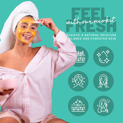 BRÜUN Peel-Off Jelly Mask NEO Set – 10 Treatments (Chocolate, Aloe Vera, Avocado & More)