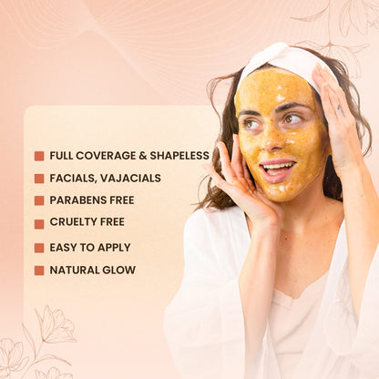 BRÜUN Jelly Mask Jar 24k Gold Mandelic AC Peel-Off – 23 fl oz Face & Body